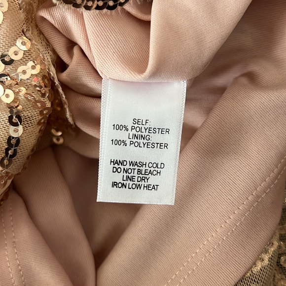 Lulu’s Rose Gold Sequin Mini Dress - Picture 6 of 6